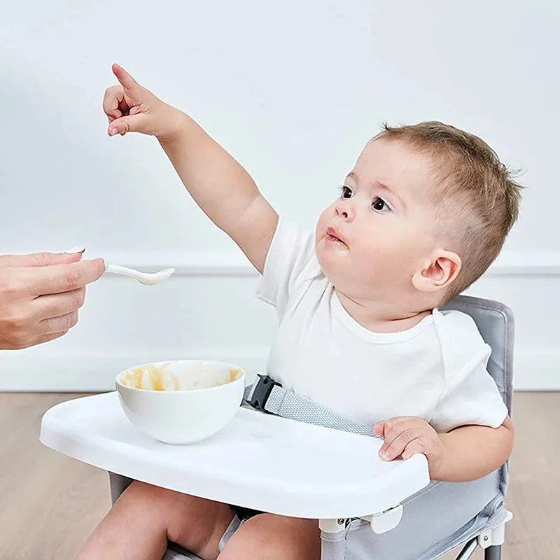 Baby Foldable Portable Dining Chair with Tray & Seat Belt Portable Baby Chair Axl