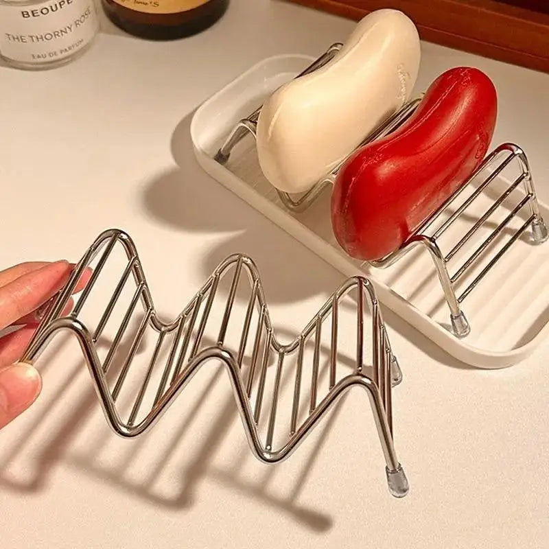 Stainless Steel Soap Dish with Drainage | Bathroom Soap Rack Soap Dish Rack Axl