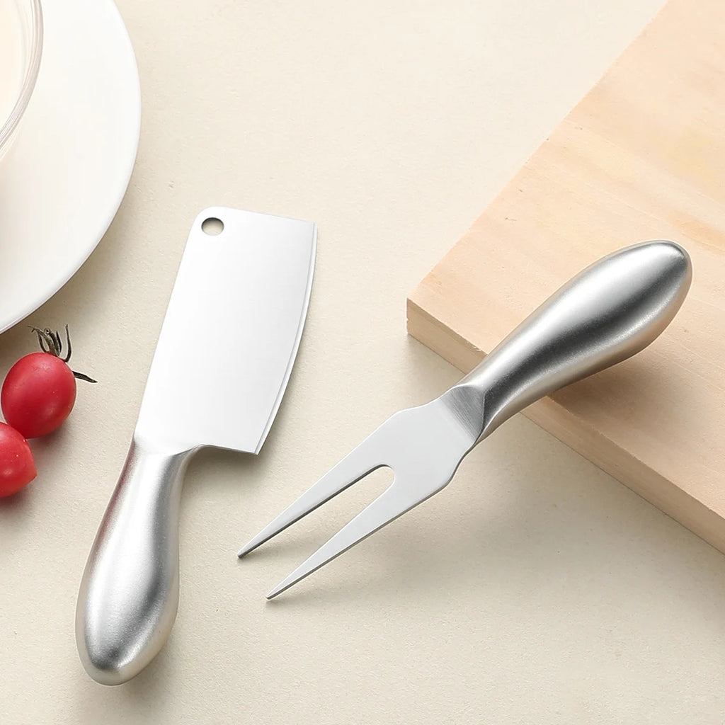 Stainless Steel Cheese Butter Knife Set – Cake & Bread Slicer Kitchen Knife Set Axl