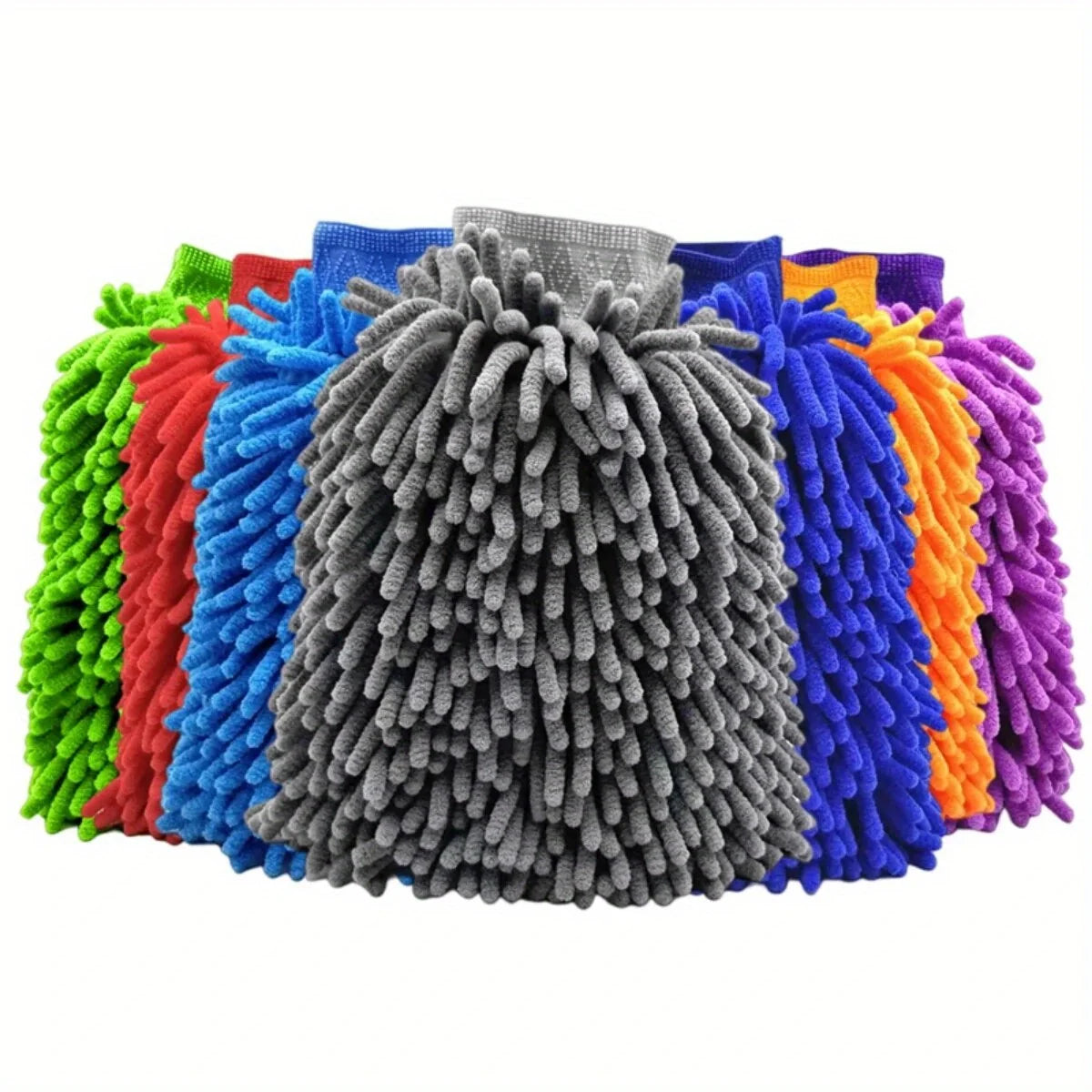 Microfiber Car Wash Gloves 2-Pack – Superfine Fiber Mitt Car Wash Mitt Axl