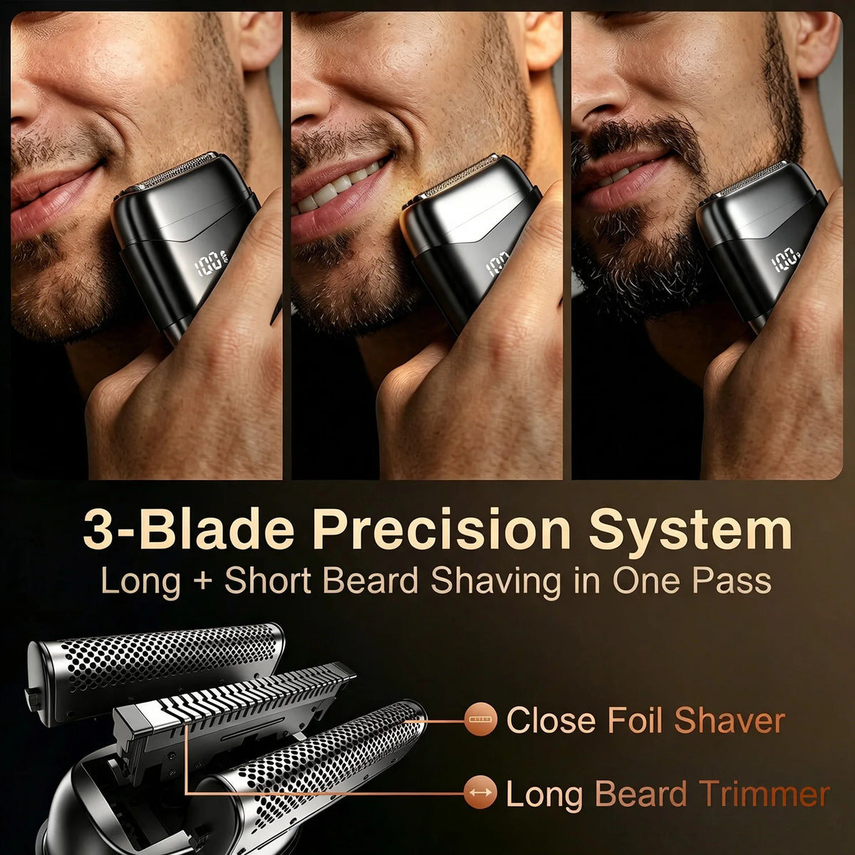 BALASHOV Mini Foil Shaver – Waterproof Travel Electric Razor Electric Foil Shaver Axl
