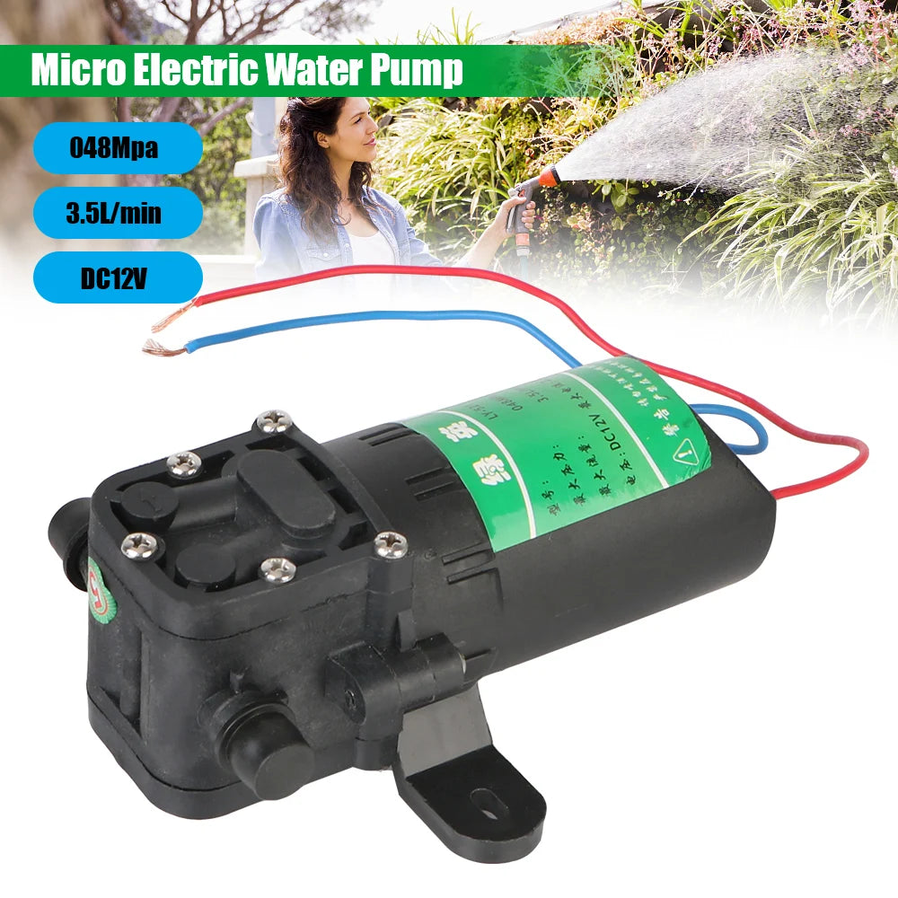 DC 12V High-Pressure Diaphragm Water Pump 3.5L/min Diaphragm Water Pump Axl