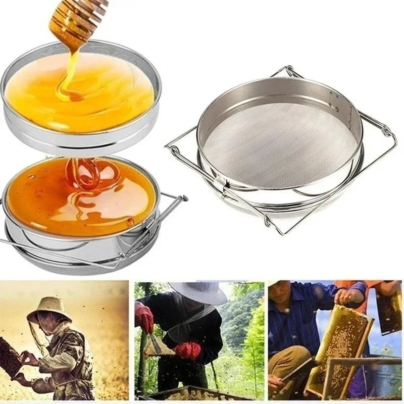 Stainless Steel Double Sieve Honey Strainer | Beekeeping Filter Honey Strainer Axl