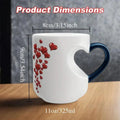 Heart Shape Color Changing Coffee Mug 325ml – Magic Mug Gift Color Changing Mug Axl Blue 325ml