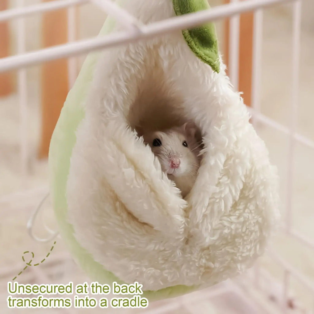Pear-Shaped Hamster Hammock Bed – Small Pet Nest with Hook Small Pet Hammock Axl