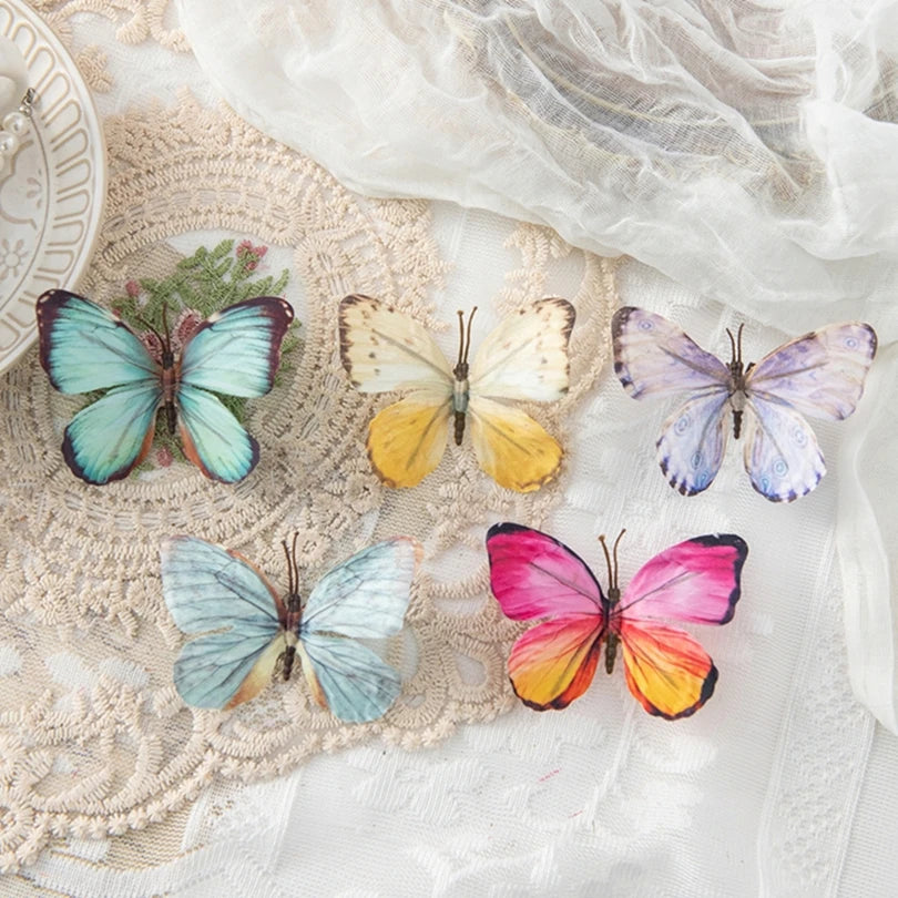10/20 PCS Fluorescent Butterfly Artificial Flowers – DIY Decor Artificial Flowers Axl