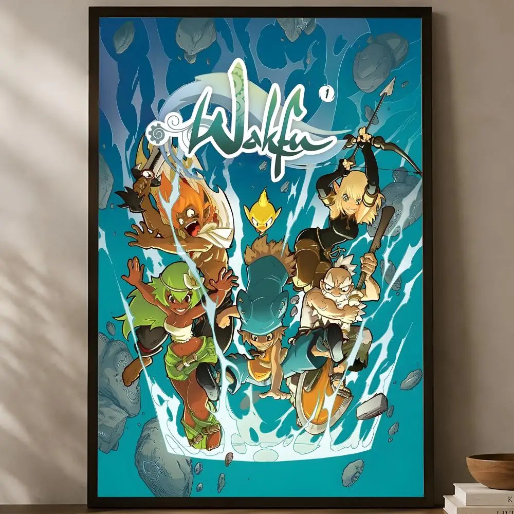 Wakfu Game Self-Stick HD Wall Poster – Waterproof Décor Wall Art Poster Axl White05 50X70cmNoframe