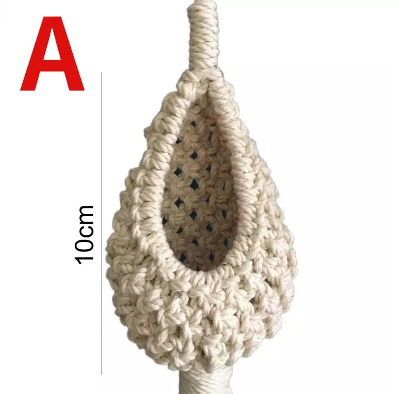Pineapple Macrame Hanging Basket | Cotton Woven Plant Holder Macrame Plant Hanger Axl A