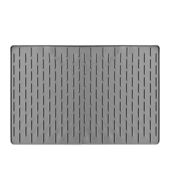 Foldable Silicone Dish Drying Mat – Non-Slip Kitchen Rack Silicone Drying Mat Axl Gray Mat