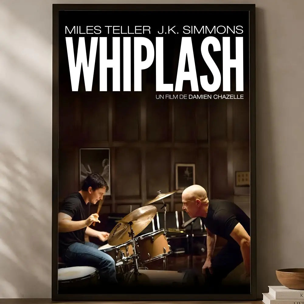 Whiplash Movie Poster – Self-Stick HD PVC Waterproof Wall Art Movie Wall Poster Axl White14 60X90cmNoframe