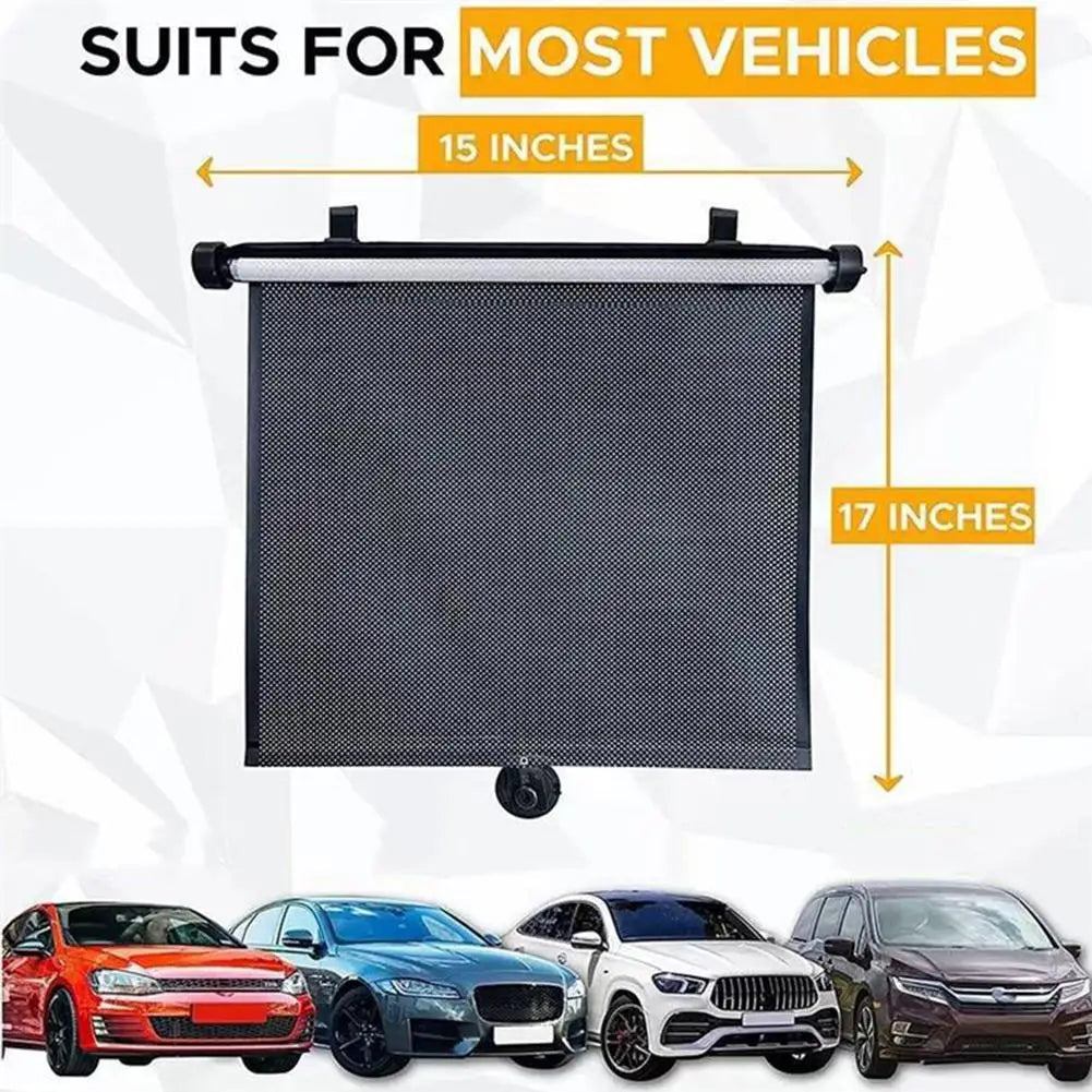Retractable Car Side Window Sunshade | UV Block & Heat Shield Car Window Sunshade Axl