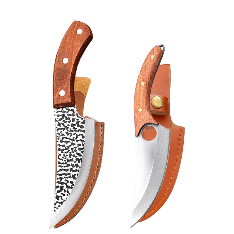 Stainless Steel Kitchen Knife Set – Cleaver, Boning & Scissors Kitchen Knife Set Axl 2pcs CD