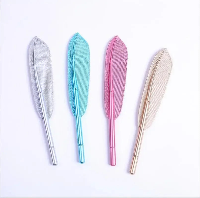 Feather Gel Pens Set of 3 – 0.5mm Cute Novelty Writing Pens Novelty Gel Pens Axl