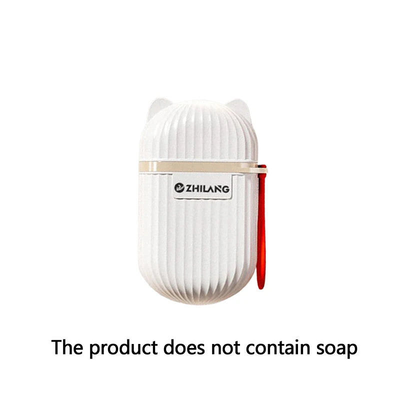 Portable Soap Box with Lid & Drain – Travel Soap Case Travel Soap Dish Axl WT