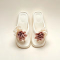 Women's Floral Platform Sandals – Thick Sole Beach Slides Platform Sandals Axl Off-white 36-37