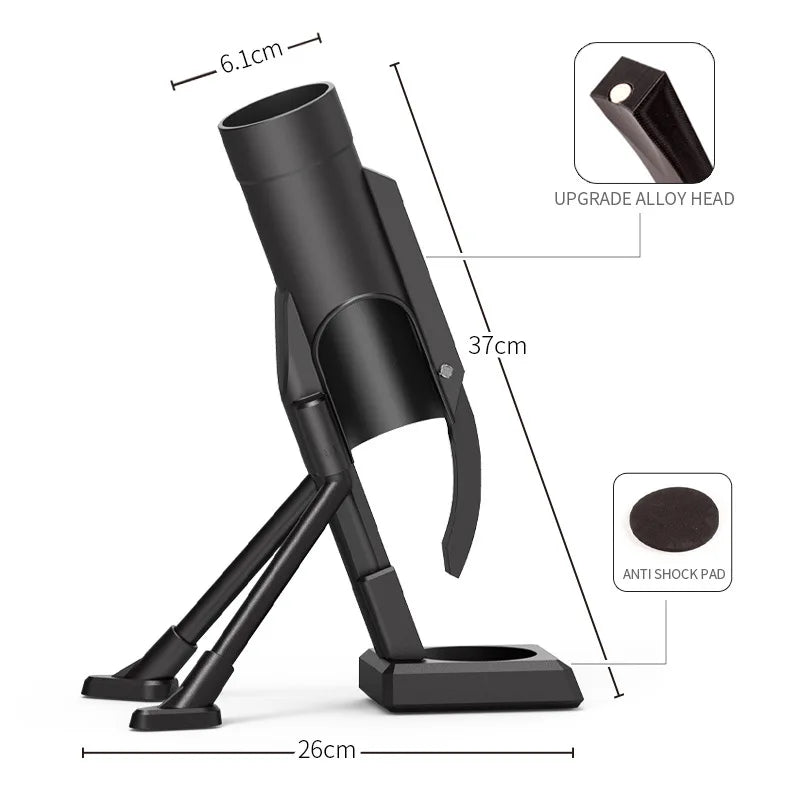 Mortar Bottle Opener Cap Launcher – Magnetic Beer Opener Gift Novelty Bottle Opener Axl Black
