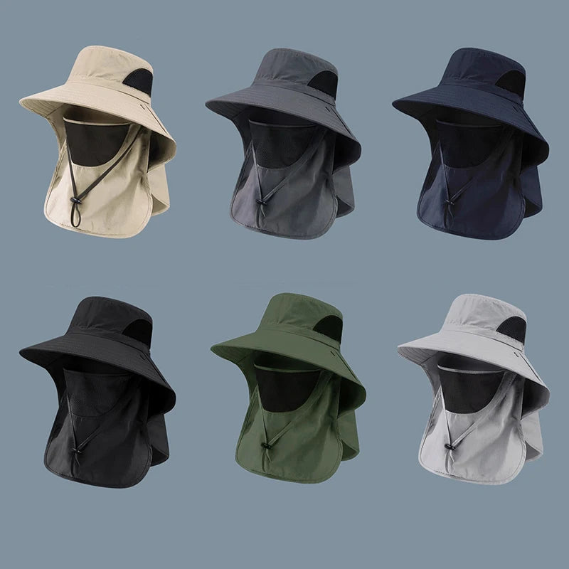 UV Sun Hat with Neck Flap – Outdoor Fishing Bucket Cap Outdoor Sun Hat Axl