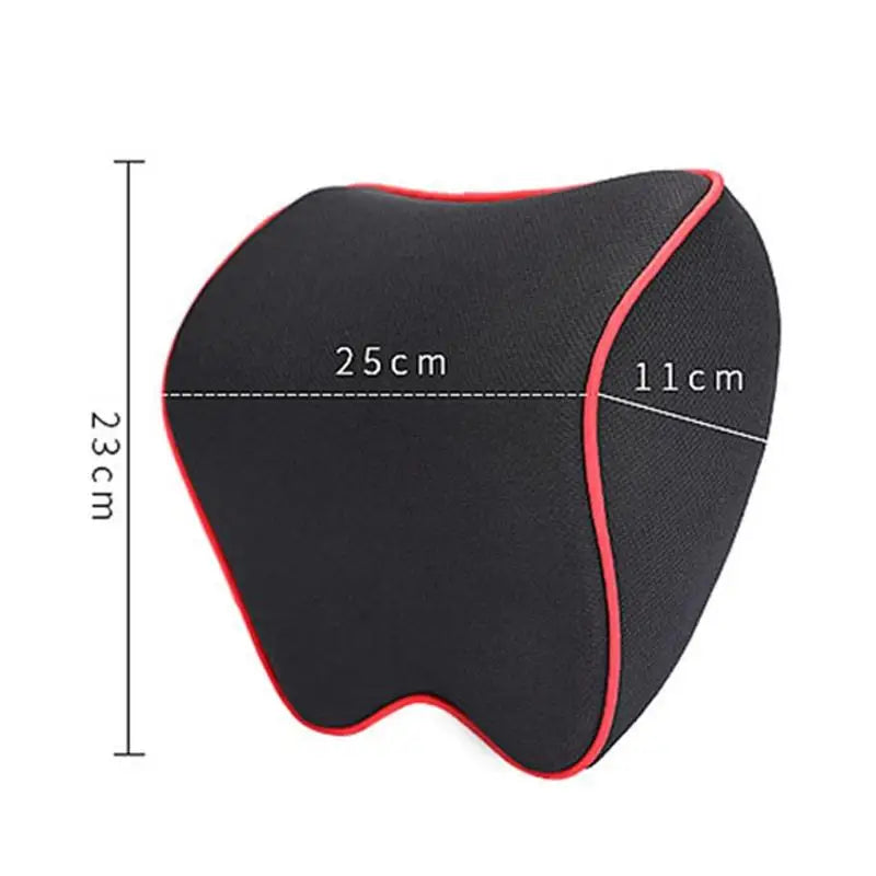 Car Headrest Neck Cushion – PU Leather Knitted Pillow Universal Car Headrest Cushion Axl