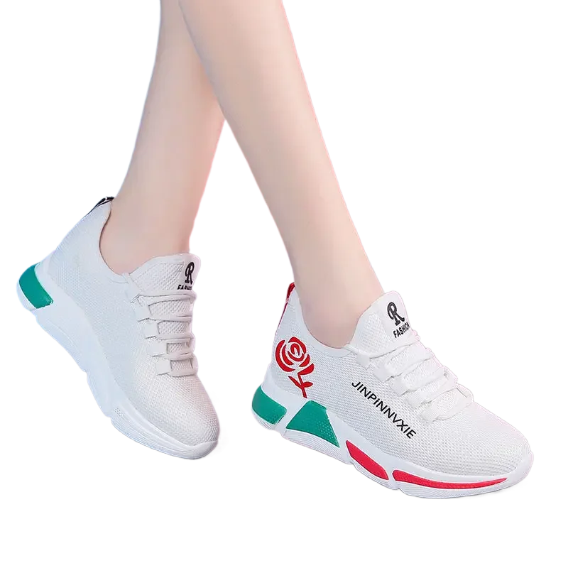 Women's Floral Breathable Mesh Tennis Sneakers – Lightweight Women's Tennis Sneakers Axl