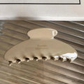 Large Acetate Hair Claw Clip – Retro Korean Shark Clip Hair Claw Clip Axl Khaki
