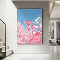 Cherry Blossom Retro Art Poster – HD Waterproof Wall Decor Wall Art Poster Axl White8 30X40cmNoframe