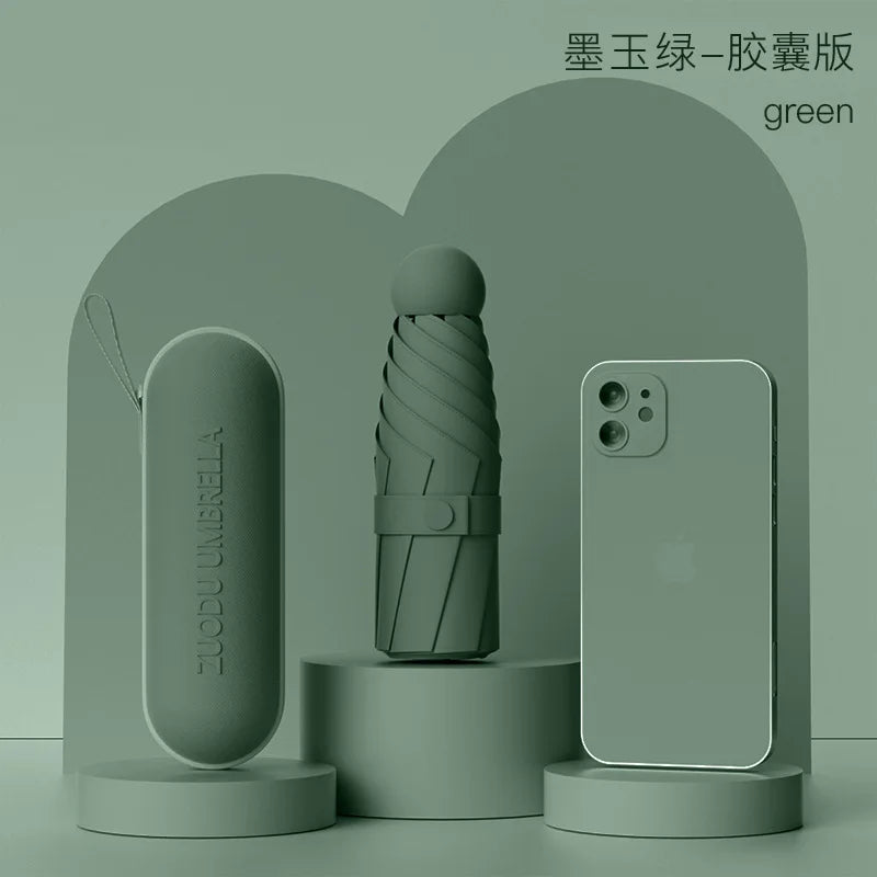 Capsule Umbrella – Compact Folding Sun & Rain Umbrella Compact Folding Umbrella Axl