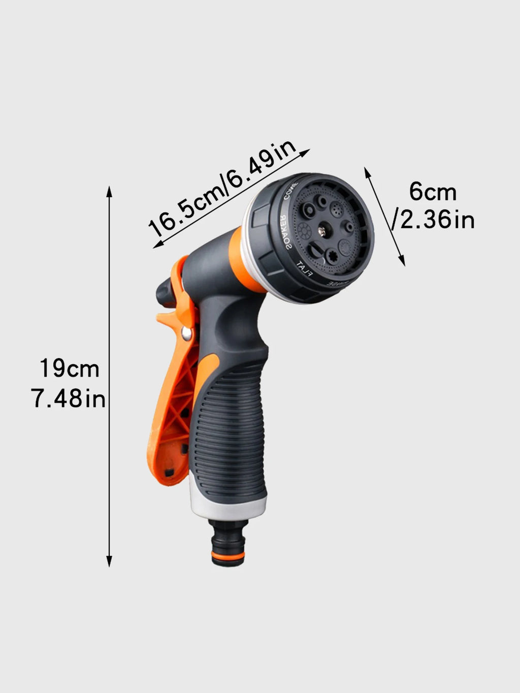 8-Pattern Garden Hose Spray Gun – Lawn, Car & Pet Wash Garden Hose Nozzle Axl
