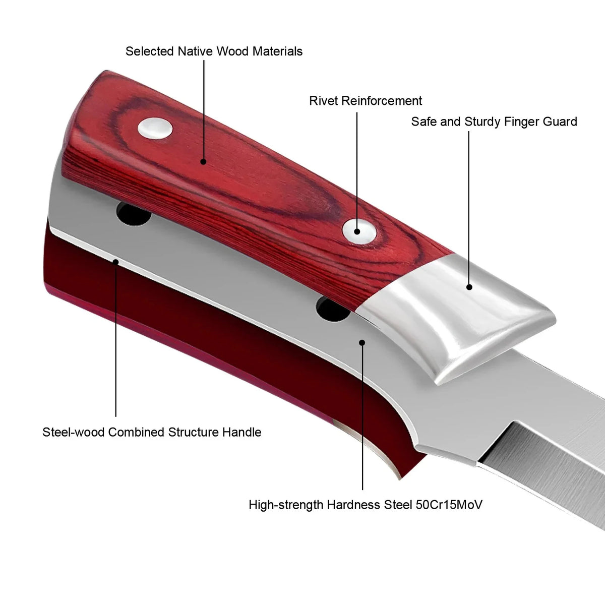 Stainless Steel Boning Knife Set – 1, 2 or 3-Piece Butcher Boning Knife Set Axl