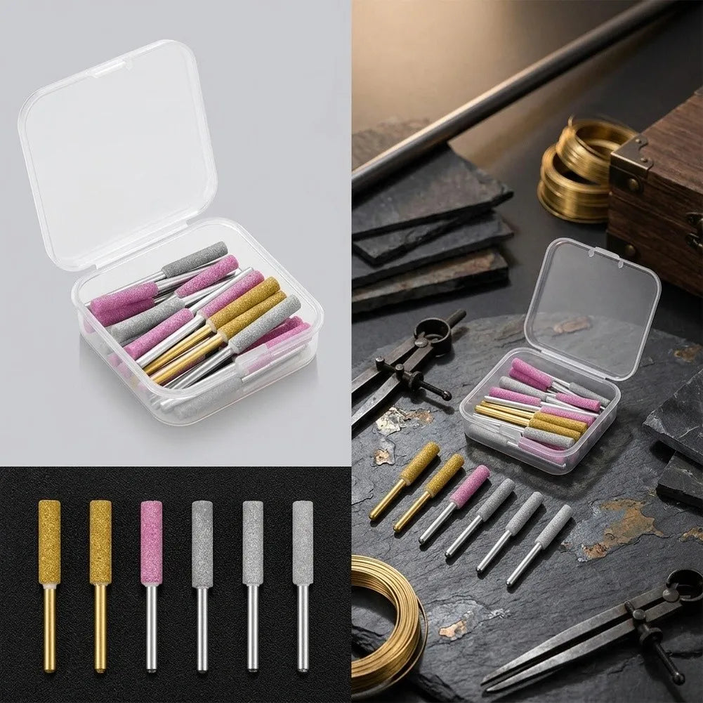45-Pc Chainsaw Sharpening Kit – Emery Burr Stone File Set Chainsaw Sharpening Kit Axl