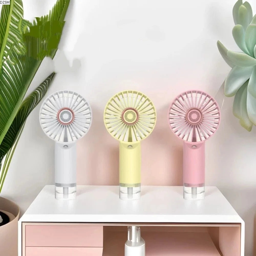 USB Rechargeable Handheld Mist Fan – 3-Speed Portable Spray Fan Handheld Mist Fan Axl