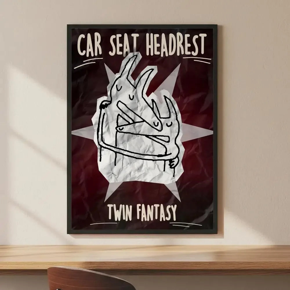 Classic Car Headrest HD Art Poster – Modern Wall Decor Print Art Wall Poster Axl