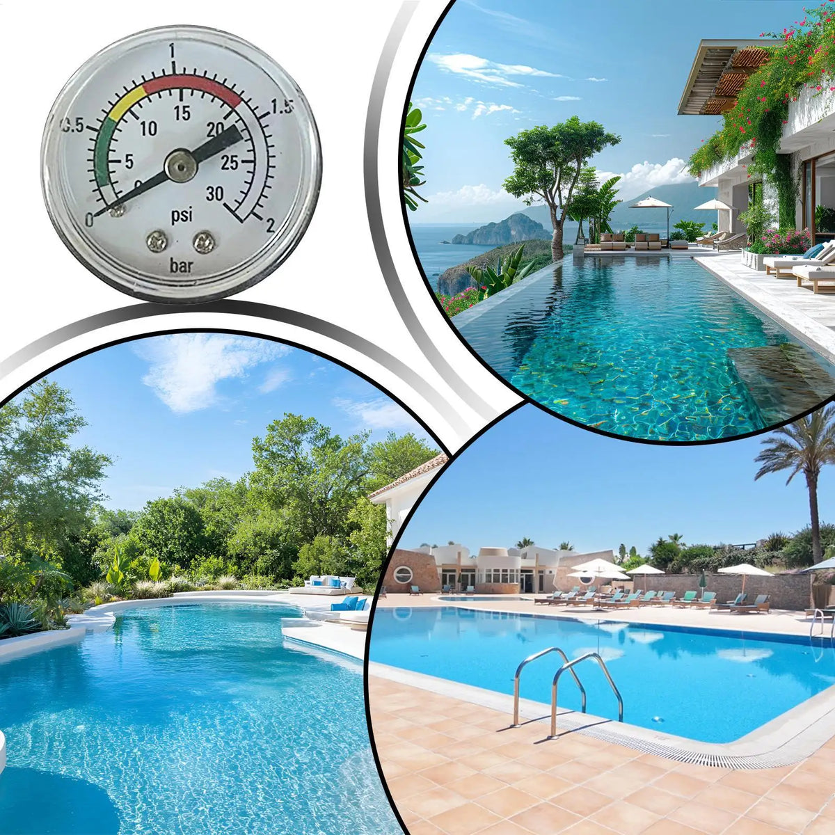 Pool Filter Pressure Gauge – Easy Read Sand Filter Tester Pool Pressure Gauge Axl