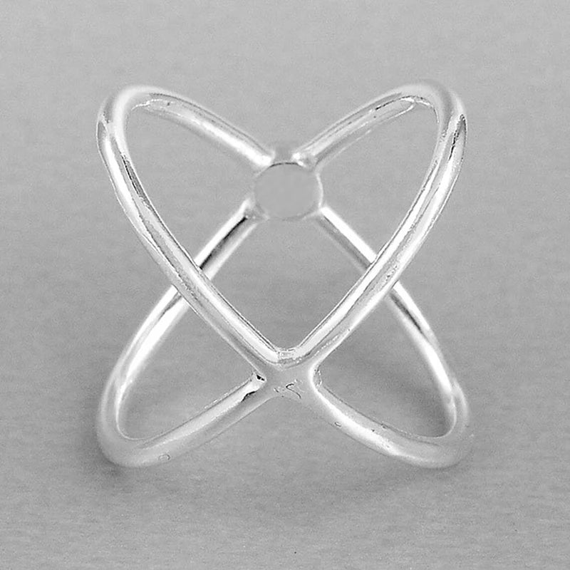 Huitan Bohemian Cross Ring Blue Imitation Turquoise | Sizes 5–14 Fashion Ring Axl