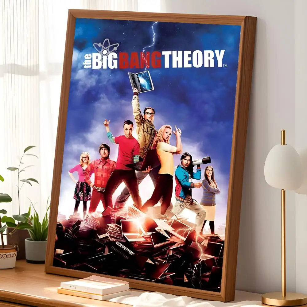 Big Bang Theory HD PVC Self-Stick Wall Poster | Waterproof Wall Art Poster Axl