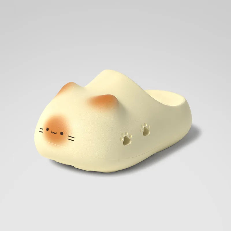 Lorilury Fuzzy Cat Slippers – Women's Warm Indoor Furry Shoes Fuzzy Indoor Slippers Axl YellowC-mules(no fur 36-37