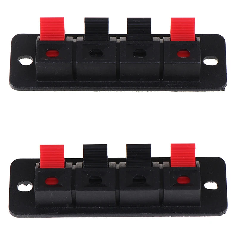 2-Pack 4-Position Spring Clip Speaker Terminal Connectors Speaker Terminal Connector Axl
