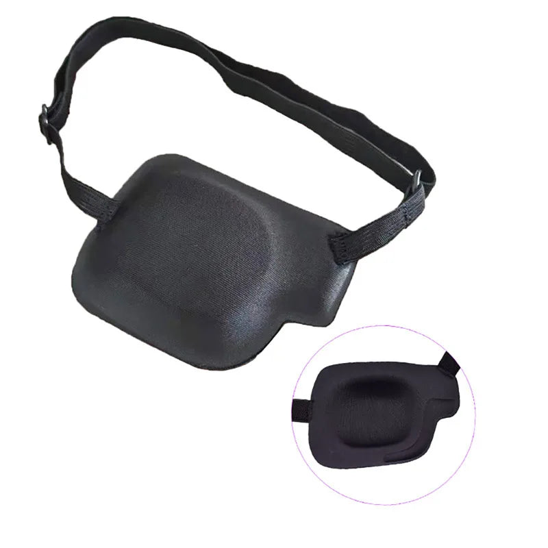 3D Foam Concave Eye Patch – Adjustable Black Single Eyeshade Eye Patch Axl