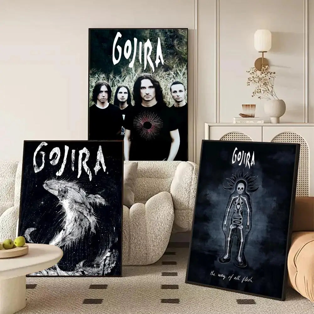 Gojira Band Canvas Wall Art Poster – Unframed Home Decor Canvas Wall Art Axl