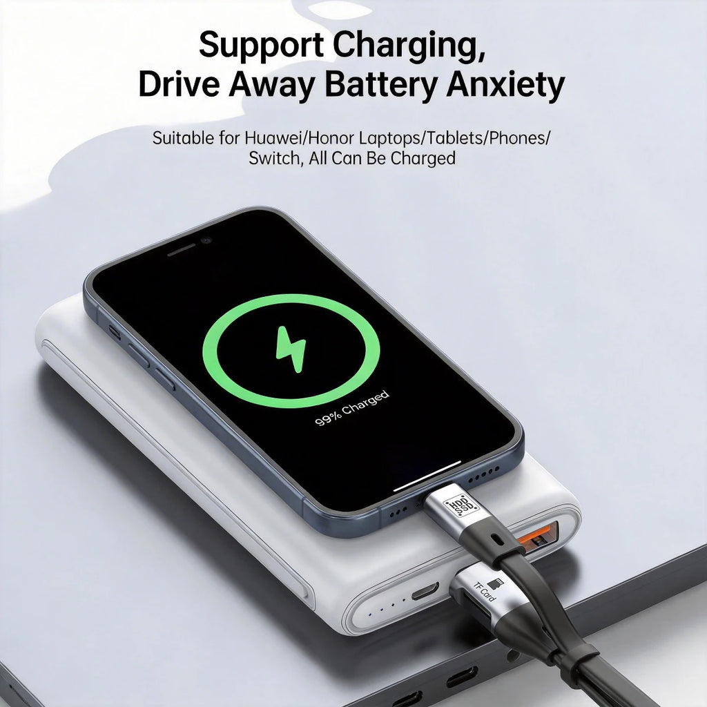 USB-C OTG Cable 100W 20cm – TF Card Reader USB 3.1 Gen2 USB-C OTG Cable Axl