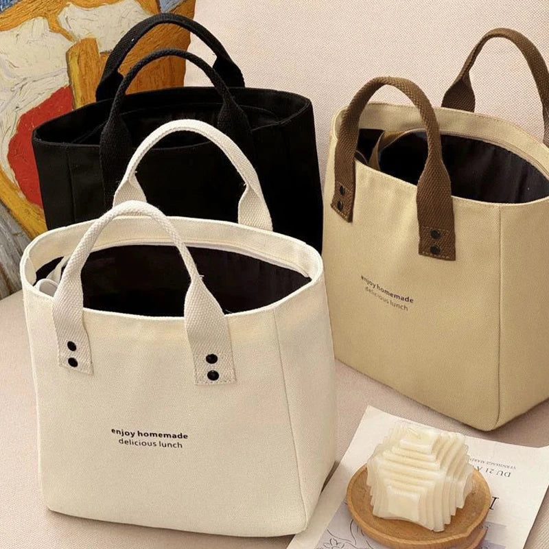 Women's Canvas Tote Handbag – Casual Large Capacity Travel Bag Canvas Tote Handbag Axl