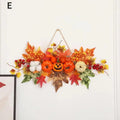 Halloween Maple Leaf Pumpkin Hanging Pendant – Fall Decor Holiday Wall Ornament Axl E