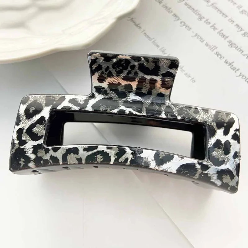 4-Pack Leopard Shark Hair Claw Clips – Thin & Thick Hair Hair Claw Clips Axl