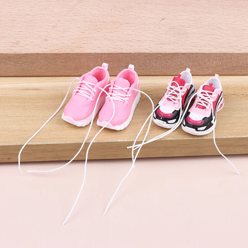 1/6 Scale Doll Sport Shoes Sneakers 3.5cm – DIY Dollhouse Prop Doll Accessories Axl