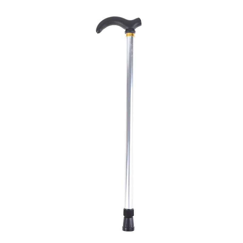 Adjustable 2-Section Walking Cane – Anti-Slip Hiking Stick Walking Cane Axl Silver