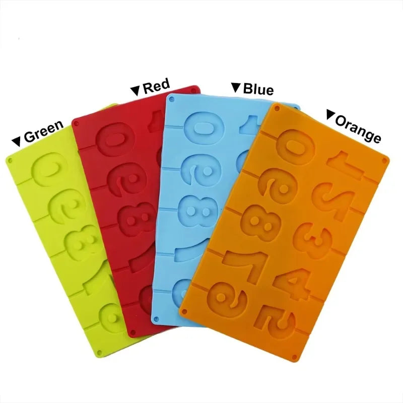 Silicone Number Mold 0–9 | Chocolate, Candy & Cake Baking Silicone Baking Mold Axl