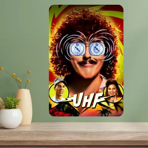 UHF Classic Movie Metal Poster Sign – Retro Aluminum Wall Decor Metal Wall Sign Axl aluminum sign aluminum 14x20cm