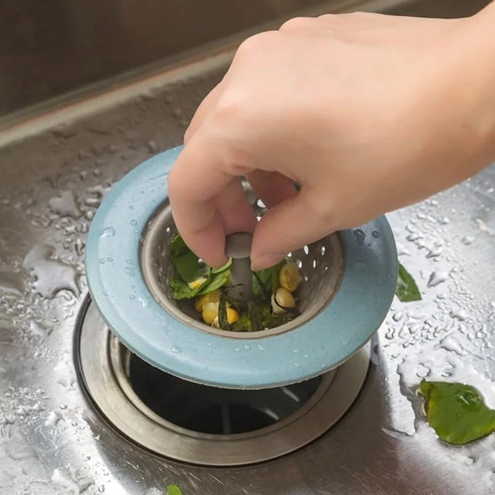 Silicone Sink Hair Filter – Anti-Clog Drain Strainer Cover Drain Hair Strainer Axl