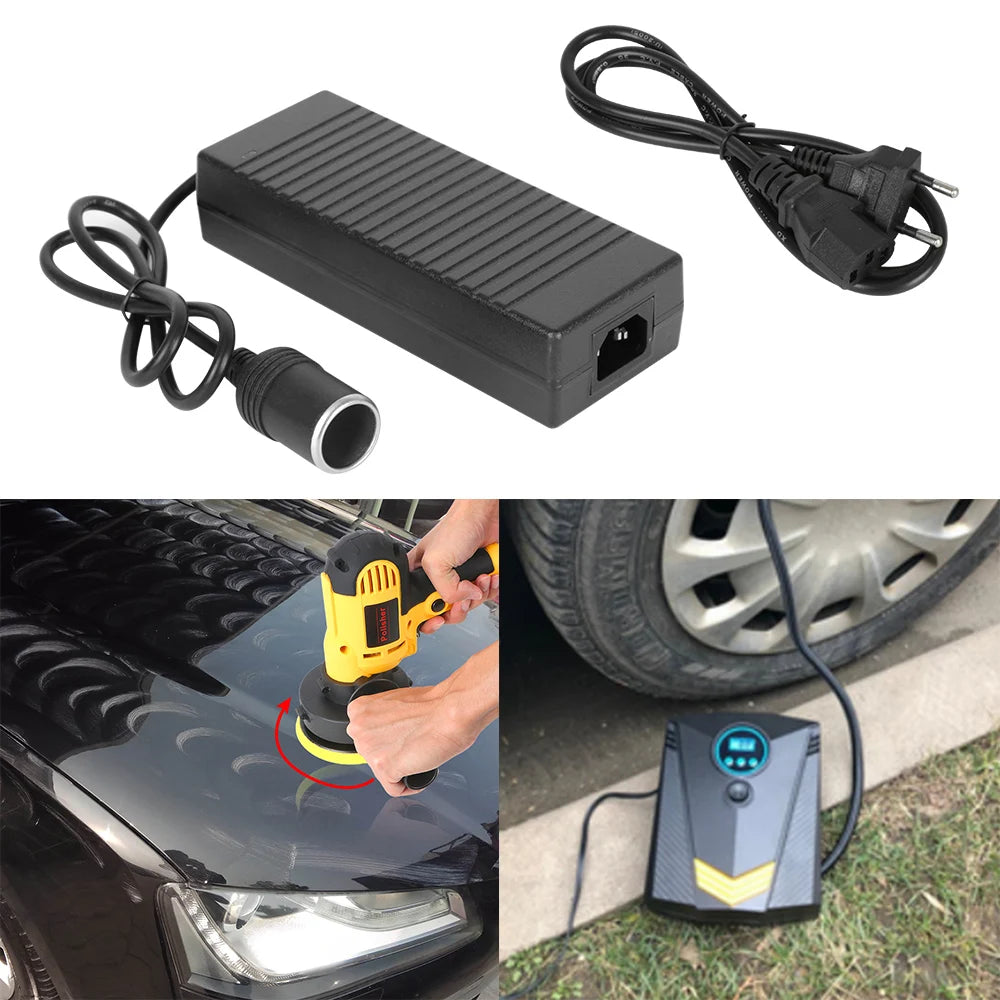 AC to DC 12V 15A Car Lighter Power Adapter – 110V/220V Converter Power Adapter Converter Axl