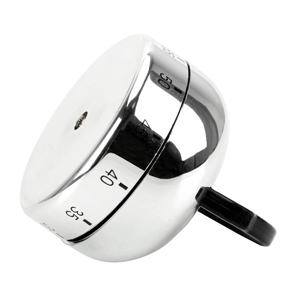 NICEYARD 60-Min Mechanical Kitchen Timer – Kettle Shape Silver Mechanical Kitchen Timer Axl