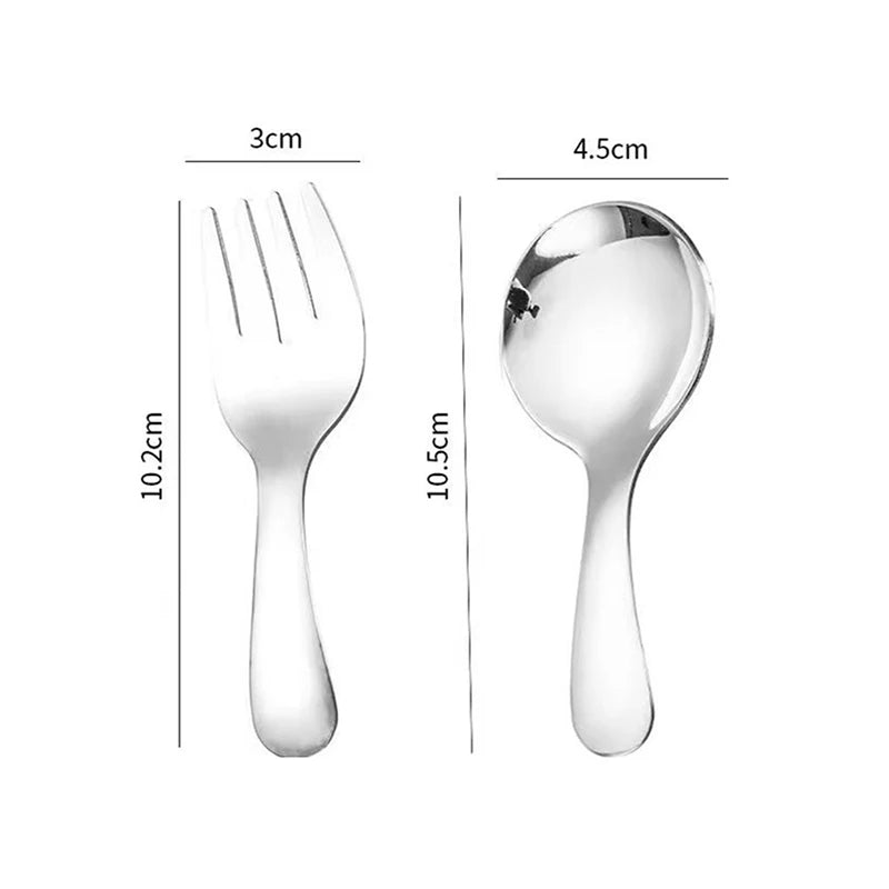 Mini Stainless Steel Spoon & Fork Set – Portable Camping Cutlery Portable Cutlery Set Axl